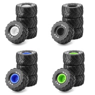 4Pcs 100mm 1/10 Truck Tires Wheel 12mm Hex for 1/18 Mini RC Car Upgrade Parts