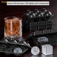 Picbliss Durable 6 Cavity Silicone Ice Spheres Molds For Effortlessly Bar Quality Result