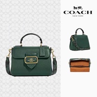 Coâćh_ของแท้ 100% Morgan Tophandle กระเป๋าผู้หญิง/กระเป๋าสะพายข้าง/กระเป๋าแมสเซนเจอร์ CF322  CE568