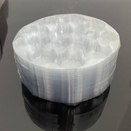 [ 50pcs ] Ready Stock 13cavity Round Cookies Tray Transparent (FF2800,2811,2826,2827) / pack
