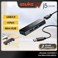 J5create JUH340N 4 Port Mini HUB USB3.0 W/O Adapter