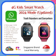 🔥2024 Model🔥 KikoWatch 🇸🇬KSwop KK-20🇸🇬 Whatsapp 4G GPS Tracking Phone Smart Watch Video Call Play Store Kids