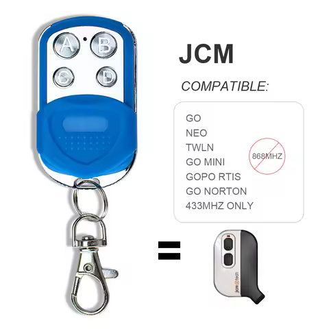 New JCM GO NEO TWLE GO MINI GOPO RTIS GO NORTON Remote Control Duplicator JCM 433.92mhz Garage Door 