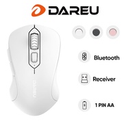 Chuột máy tính không dây DAREU LM115B (Dual Mode: Bluetooth + 2.4G - Silent SW) Full White_TM176H086