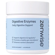 美國Zenwise Health 健康腸胃配方 含消化酶+益生元+益生菌 60粒