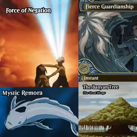 TLA TLE HOLO20/002 Cards Teferi's Protection TCG Proxy The Walls of Ba Sing Se Ozai, the Phoenix Kin