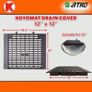 Koyomat 12'' x 12'' Heavy Duty Drain Cover Brown Penutup Longkang