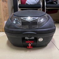 GIVI BOX E350N2 BOX FLOW BLACK WITHOUT LIGHT SMOKED 35 LITRE 100% ORIGINAL GIVI GV TOPBOX RACK KOTAK