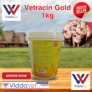 Vetracin Gold Soluble Powder 1kl Vetracin gold powder 1 kg Vetracin gold with probiotic Viddavet