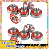【D&F】10Pcs 608- Longboard Integrated Bearing Skateboard Wheel Bearing Inline Roller Skate Bearing 8X
