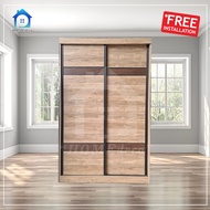 [FREE INSTALLATION] [HOMEDECO] 4’ X 6’ SLIDING WARDROBE EXPORT QUALITY / WARDROBE CLOTHES CABINET / 