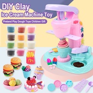 Ice Cream Toys Air Dry Clay Kit for Kids 27 PCS Ice Cream Shop Set Food Toys for Kids Girls Pretend 