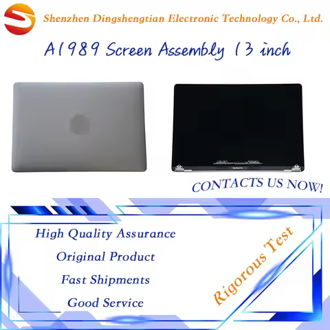 Replacement For MacBook Pro Retina 13-inch A1989 Full LCD Screen Assembly Display GraySilver 2018 20