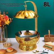 8L Diamond Lace Food Warmer Buffet 8L Diamond Lace Rolltop/