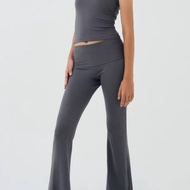 Goena Jamie Folded Flare Leggings Yoga Leggings Women