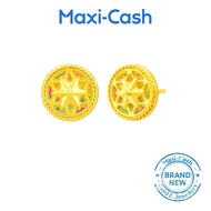 Gilded Star Earrings in 999 Gold