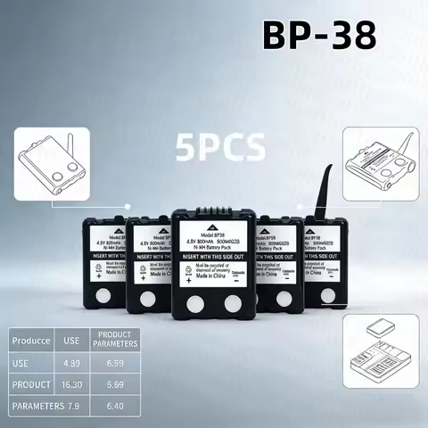 BP-38 800Mah Ni-Mh Battery For Motorola Tlkr T80 T80ex Xtr446 Xtb446 Xt180 Xtk446 Tlkr T61 T81 T5 T6