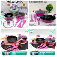 teflon Fry Pan Set 2in1 18cm dan 23cm - Frypan Wajan Murah bmw/maspion/omicko COD