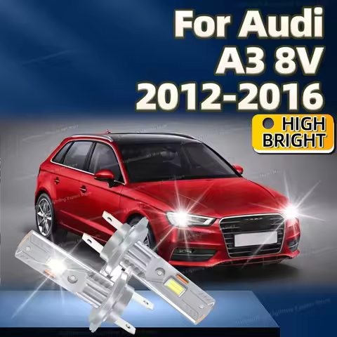 2Pcs H7 LED Headlight Bulbs CANBUS 30000LM 6000K Car Light Lamp 12V Plug and Play For Audi A3 8V 201