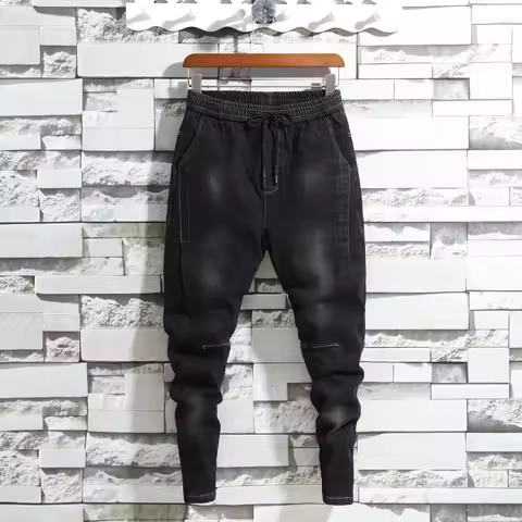 Wholesale 2022 Men's Slim Jeans Autumn Man's Feet Spiritual Social Guy Teenagers Cowboy Casual Toe R