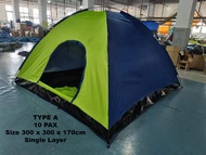 Large camping tent 8 - 10 Person Khemah Camping Besar berhulucamp