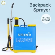 Penyembur Air Sandang Manual 16L/20L untuk Kebun & Ladang | Sprayer Baja & Racun Serangga