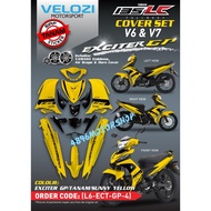 100% ORIGINAL VELOZI YAMAHA LC135 V4 V5 V6 V7 EXCITER GP LC 135 FULL BODY COVER SET COVERSET