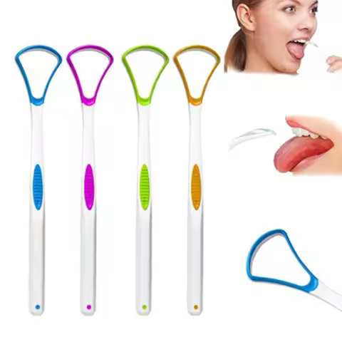 3Pcs/1Pc Silicone Tongue Scraper Brush Cleaning Food Grade Single Oral Care To Keep Fresh Breath Mou