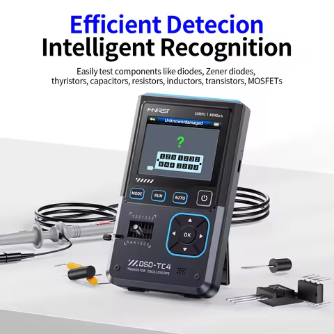 FNIRSI DSO-TC4 Upgrade 3 in 1 Digital 10MHz 48Ms/s Electronics Component Tester Repair Tool