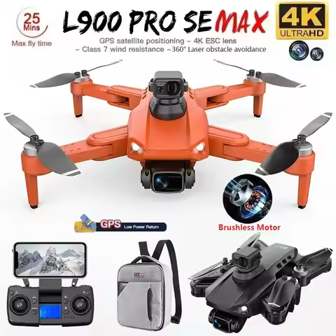 L900 Pro SE MAX GPS Drone 4K Professional Dual HD Camera 5G WIFI 360° Obstacle Avoidance Brushless M