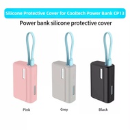 For CUKTECH CP13 10000mAh Silicone Portable Charger Protective Case with Lanyard Shockproof Carrying