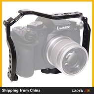 NICEYRIG Panasonic Lumix G95 G85 Cage Form-Fitting Camera Cage with NATO Rail Cold Shoe - 407