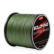 SOLOKING Braided Fishing Line 300m/500m/1000M 4 Strand Braided Line Super Strong Multifilament Fishi