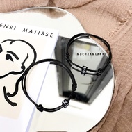  BLACK MONOCHROME INITIAL BRACELET SELECT LETTER BRACELET/ COUPLE LETTER BRACELET