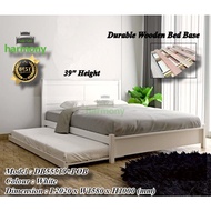 Harmony Elfen Wooden Queen Bed Frame / Solid Wood Queen Bed / Katil Queen Kayu / Katil Queen Murah / Bedroom Furniture