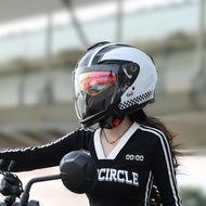 Open Face Motorcycle Accessories Double Visor and Washable Lining Dot Approved CYRIL R18 Helmets Mot