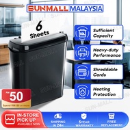 Paper Shredder for Home Office, Strong Cutter Low Noise Shredded 6 Sheet Cross Cut Paper CD Card