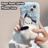 Plush Case Suitable for Oppo Reno 7 8 9 Pro All-Inclusive Drop-Resistant Phone Shell R9 R11 K10 Pro Anti-Fall Soft Cover K10 K9S Wagging Tail Phone Protective Sleeve