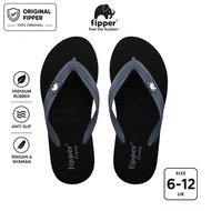 Fipper Comfy Sandal Jepit Anti Slip Pria Wanita Original Ringan Nyaman Hitam Black / Blue Bayoux