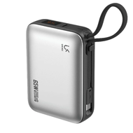 UKIKI แบตสำรอง 20000mAh PD65W Power Bank ชาร์จเร็ว สาย Type-C ในตัว รองรับ CCC (3C) รุ่น K20