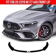 For W177 A45 Mercedes Benz AMG Front lip 2020-2023 bumper splitter diffuser A class A45 accessories