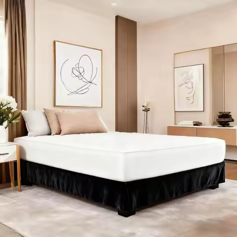 Thicken 35cm Deep Base Wrap Bed Skirt Valance Dust-proof Velvet Divan Frame Cover Fully Elastic Fabr