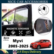 Perodua Myvi 2005-2025 Epic Magnetic Sunshade(4pcs)