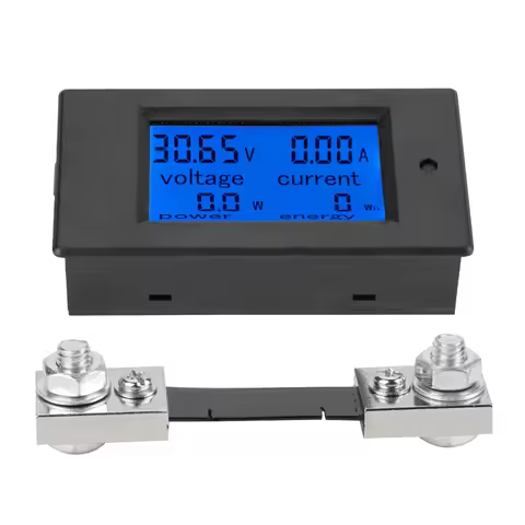 Current Meter Digital Voltmeter PEACEFAIR PZEM-051 6.5-100V Digital Electric Power Energy Voltage Cu