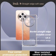 Imak Transparent Soft TPU Casing for Oppo Reno12 F Reno 12F 5G Shockproof Cover for Oppo F27 5G Clea