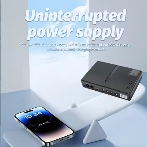 85-265Vac DC1018P Router Output 5V9V12V Mini UPS Backup Uninterruptible Power Supply Charger Cell Ph