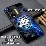 Glossy glitter Softcase for ITEL P55 5G Esport motif Itel p55 5g case can also be used for all smart