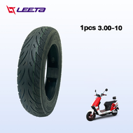LEETA POWER ยางกันลื่นสูญญากาศ 3.00-10 ยางนอก (ไม่ใช้ยางใน) 3.00-8 ใช้สำหรับ มอเตอร์ไซค์ไฟฟ้า มอไซค์