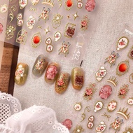 Retro Palace Style Rose Nail Sticker TL422 Sweet Cool Pearl Crown Gem Rose Nail Sticker Nail Sticker
