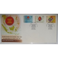 Thirtieth (30th)  Anniversary of ASEAN First Day Cover by Pos Malaysia; Date of Issue: 8 August 1997